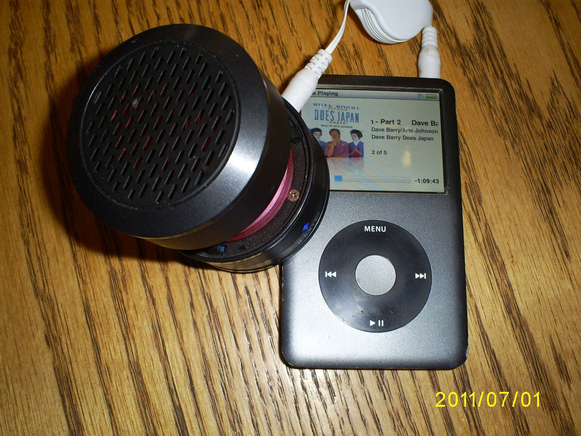 BradHallArt Blog Using a portable speaker with your iPod