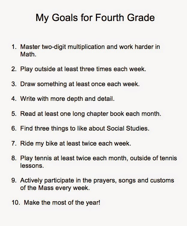 Coussoule 365: Friday Feature: goals for the school year