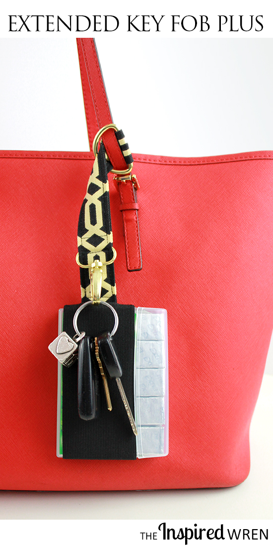 Never lose your keys or gum in the bottom of your bag again! TUTORIAL: Extended Key Fob Plus | The Inspired Wren