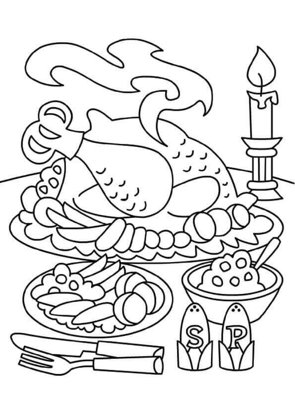 Thanksgiving Coloring Pages - World Of Makeup And Fashion