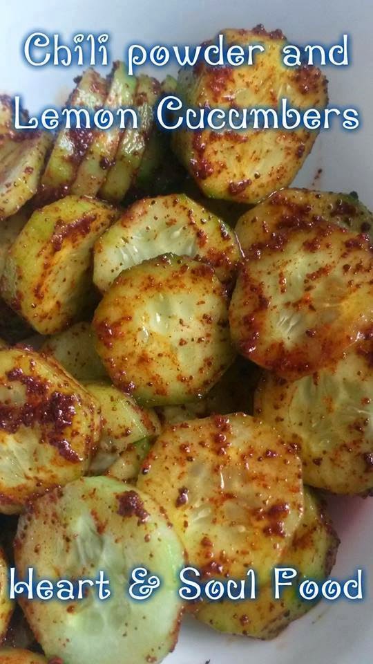 Move it and lose it. CHILI POWDER AND LEMON CUCUMBER