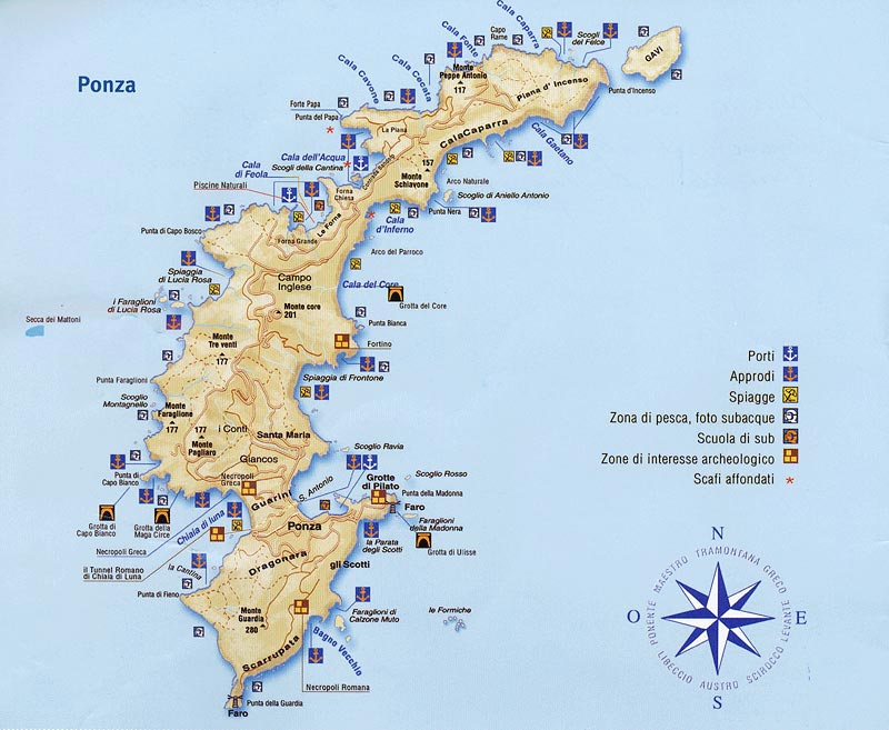 Wasserwege und Inseln: Insel Ponza