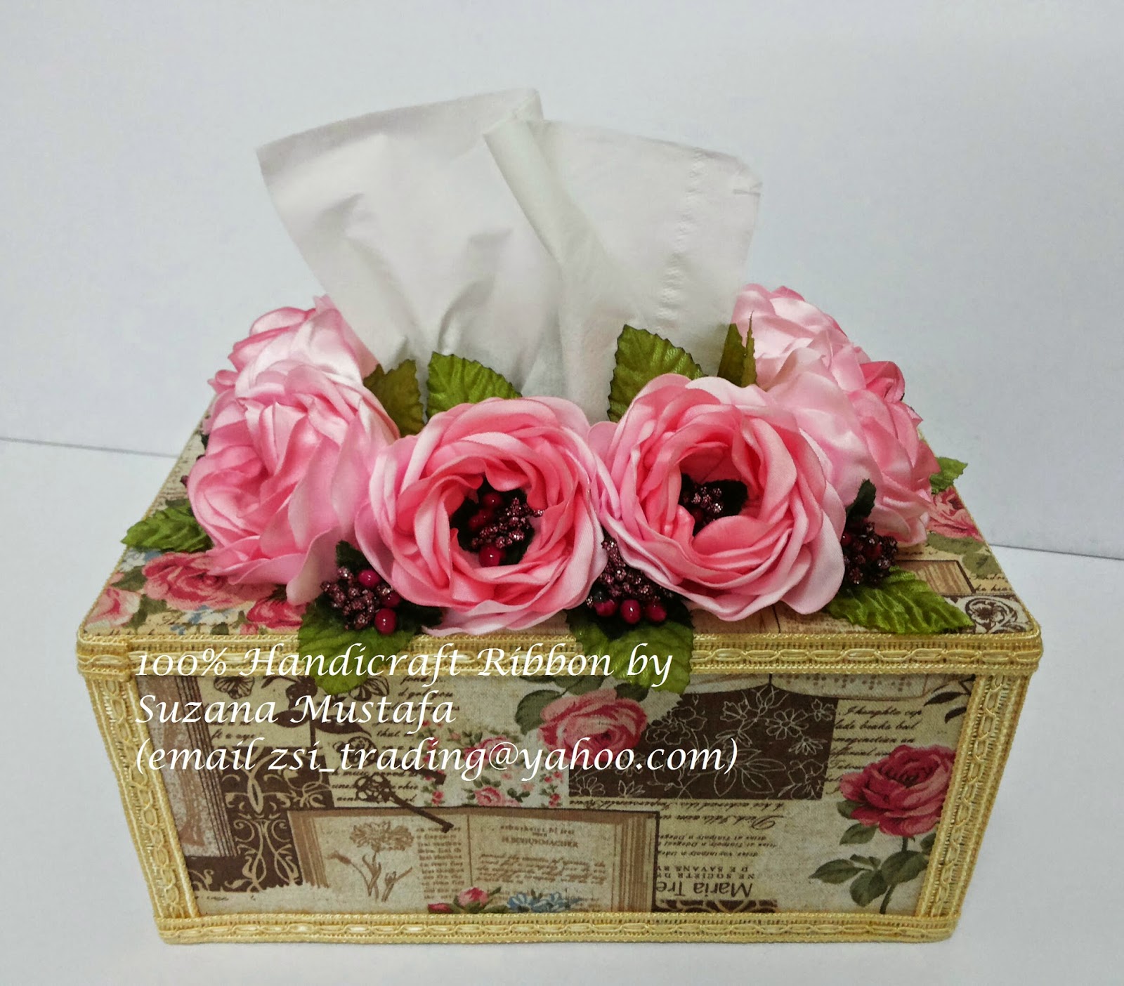 Suzana Mustafa FABRIC TISSUE BOX COVER (Large Size)