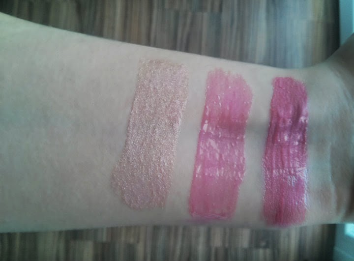 lip gloss l'oreal glam shine golden rose swatches