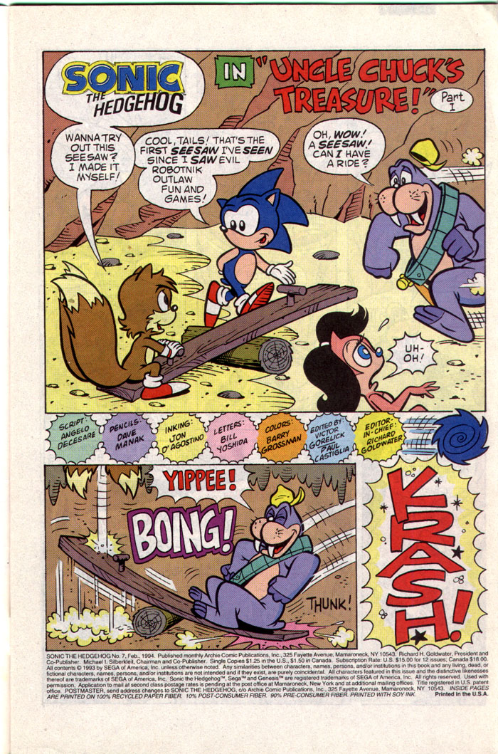 Read online Sonic The Hedgehog comic -  Issue #7 - 2