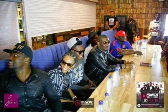 Mavin crew,Don Jazzy,Tiwa,Dr Sid et all meet with Manchester University students.