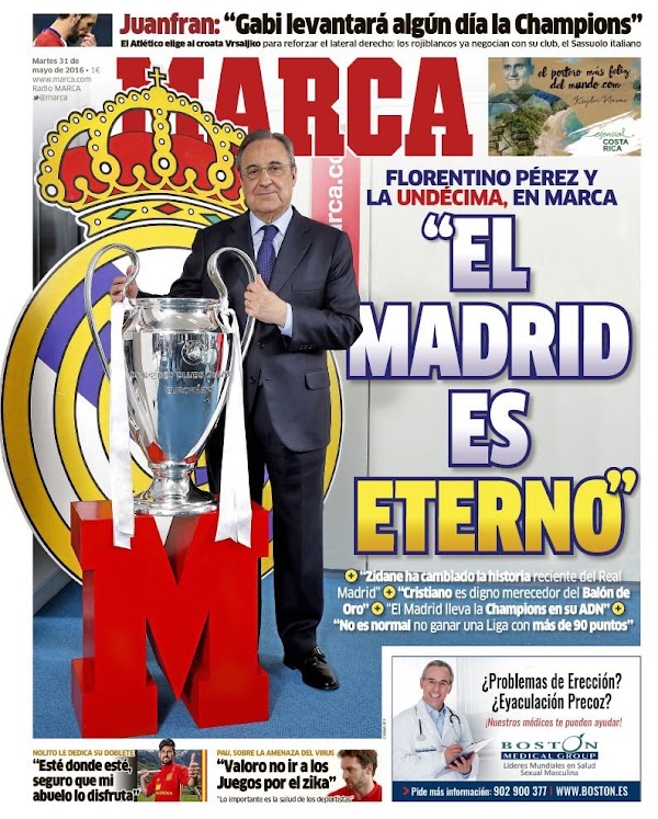 Real Madrid, Marca: "El Madrid es eterno"