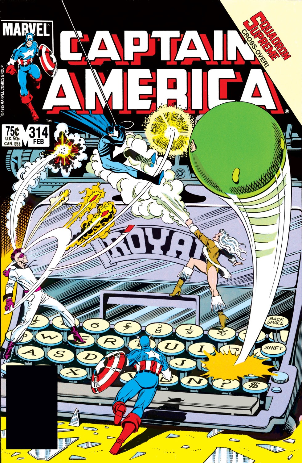Read online Captain America (1968) comic -  Issue #314 - 1