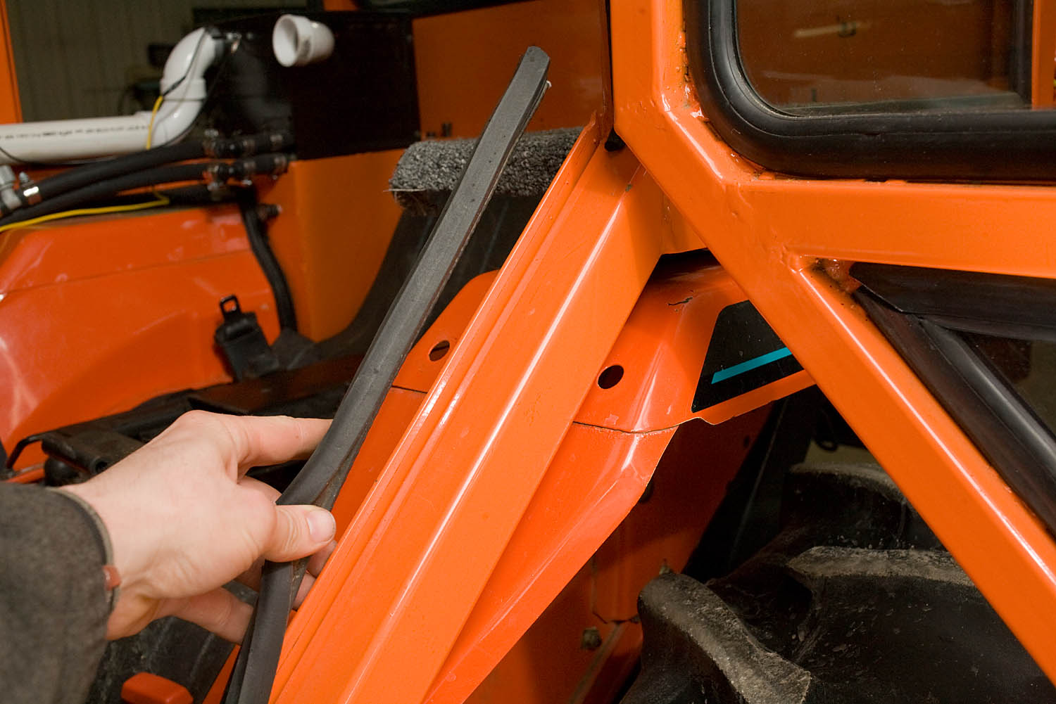 Life on Highway 9 Building a tractor cab.