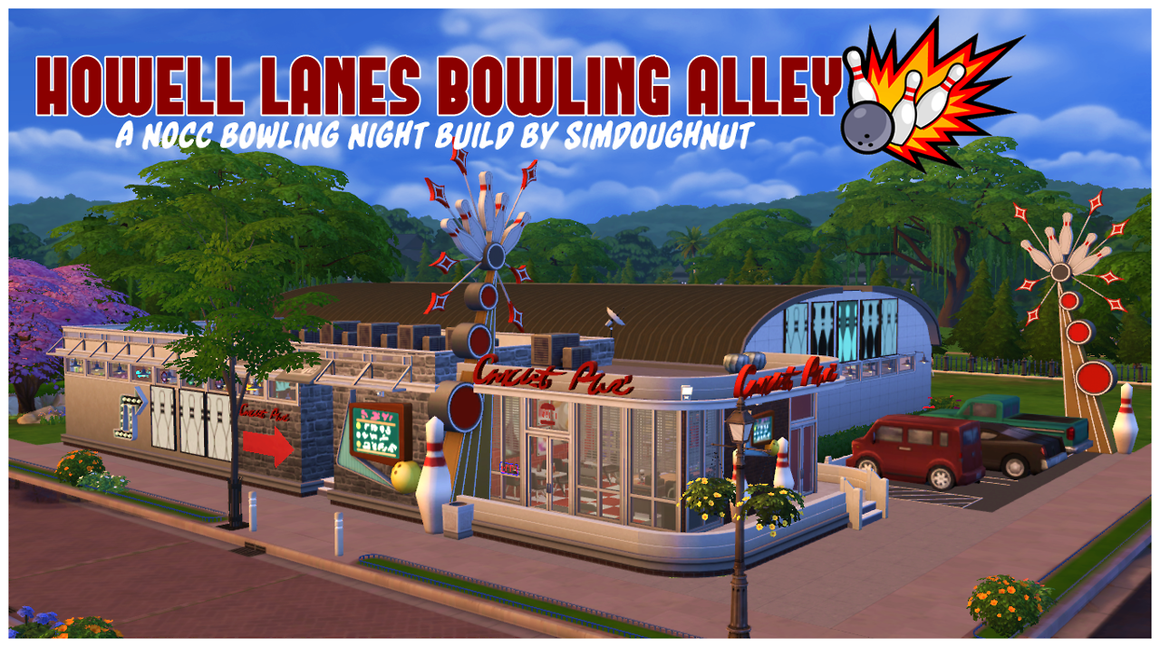 Sims 4 CC's The Best Howell Lanes Bowling Alley a Bowling Night NoCC