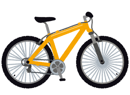 マウンテンバイクのイラスト（自転車）