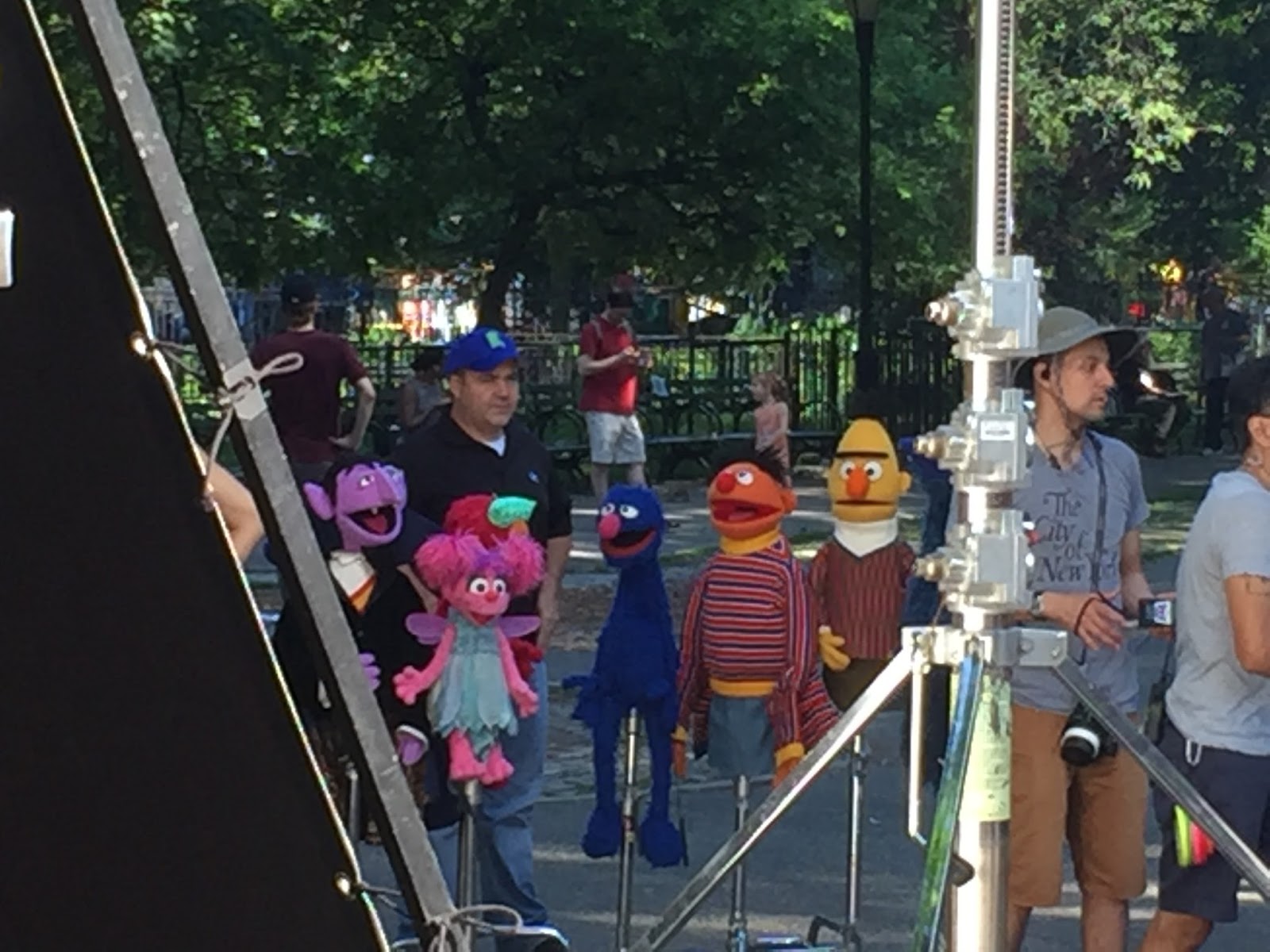 EV Grieve 'Sesame Street' and Chrysler team up in Tompkins Square Park