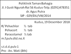 Info Farmasi Contoh Jurnal Resep