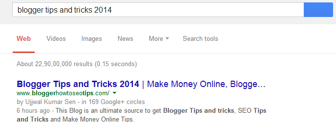 Blogger Tips and Tricks 2014