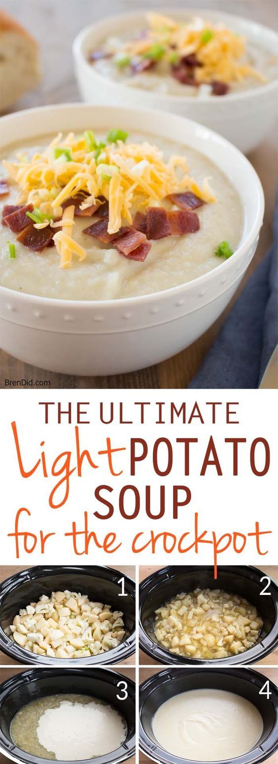 The Ultimate Light Potato Soup For Crock Pot Barbara Cooking