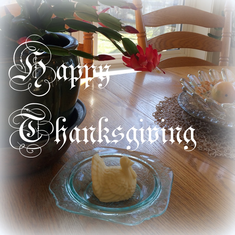 Mitralee Turkey Butter Sculpture & Happy Thanks!