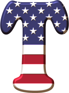 Alfabeto con la Bandera de USA. - Oh my Alfabetos!