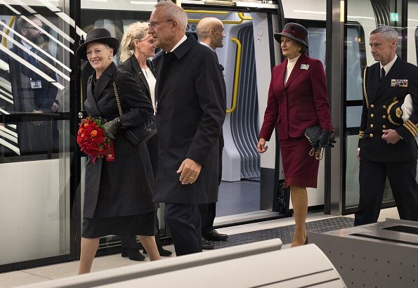 Queen Margrethe attended the opening of M3 Cityringen metro line in Copenhagen and Frederiksberg Municipality