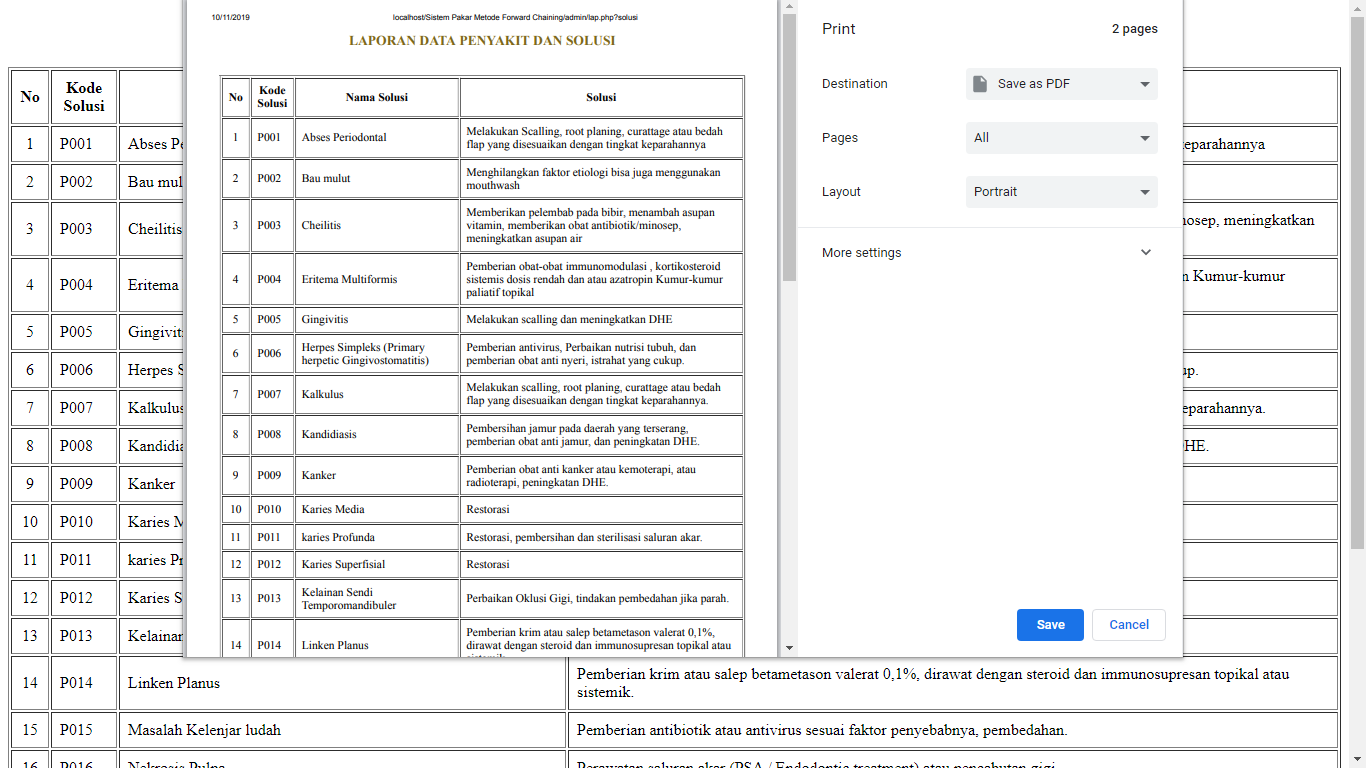 Aplikasi Sistem Pakar Berbasis Web Menggunakan Metode Forward Chaining - SourceCodeKu.com