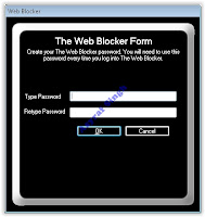 the web blocker password type