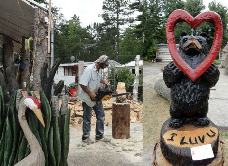 Michigan 1001 Daily Photo Chainsaw Carvings in Paradise