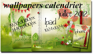 calendrier wallpapers plusieurs formats