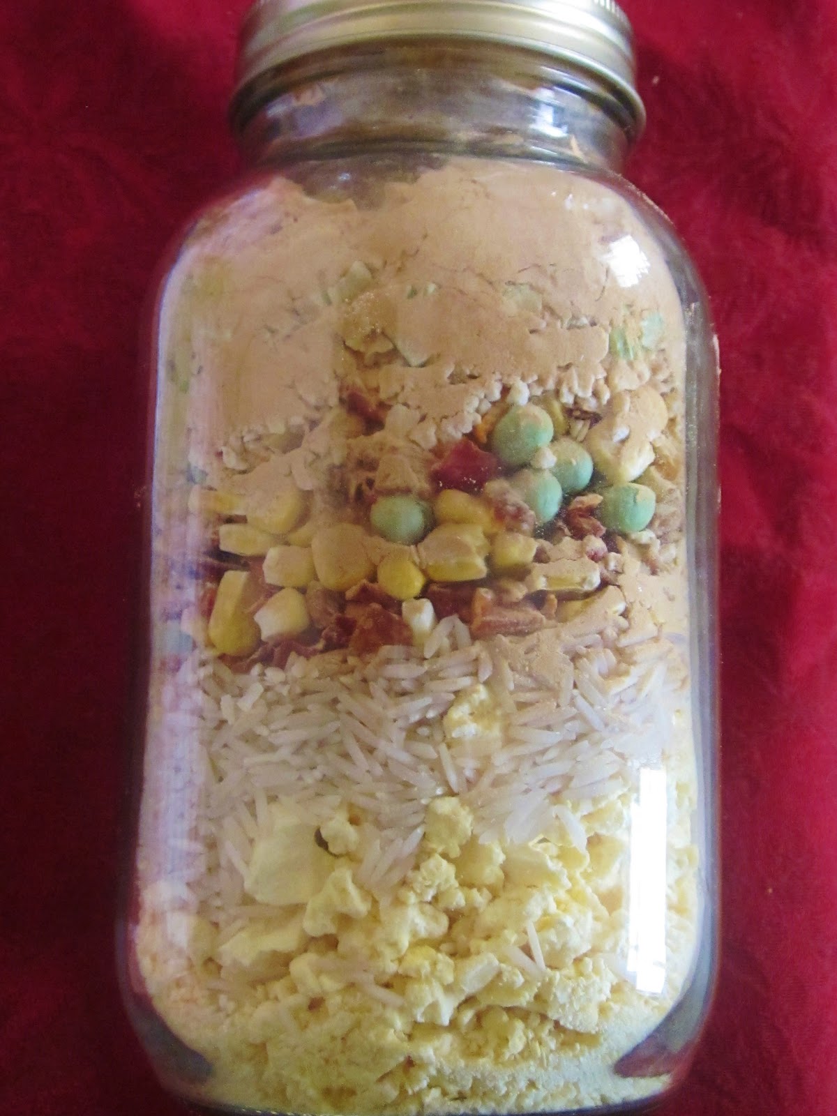 Chef Tess Bakeresse Vegetable Fried Rice in a Jar (52 Method Continues)