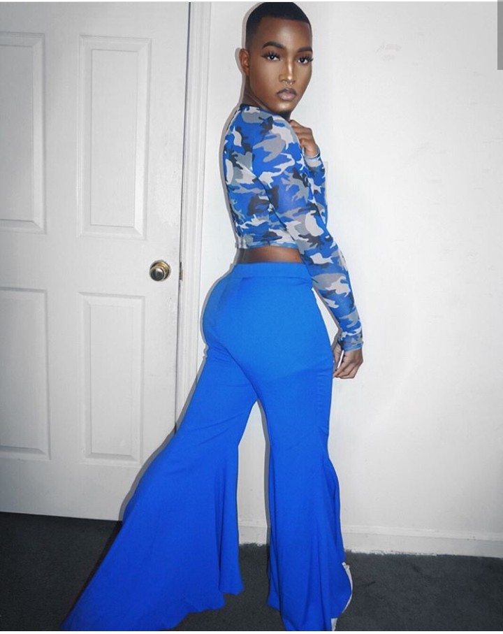 Check out this interesting photos of a black American gay makeup artist