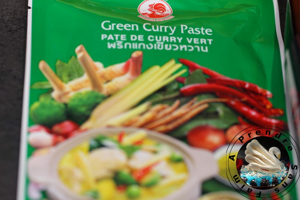 Poulet au curry vert (pas à pas en photos)