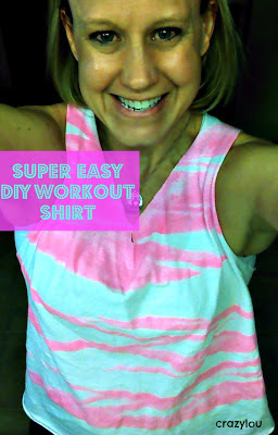 DIY Zebra Workout Shirt--super easy!