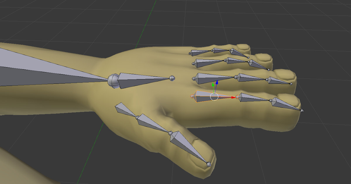 Modeling BlenderHand model and Hand rig