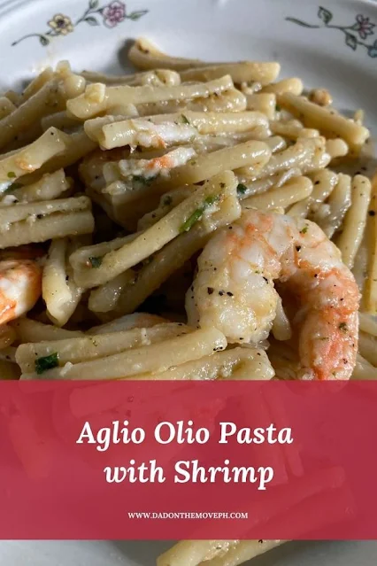 Aglio Olio Pasta with Shrimps recipe