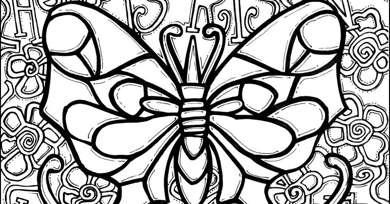 Color The Bible: 'He Is Risen Indeed!' Butterfly Coloring Page
