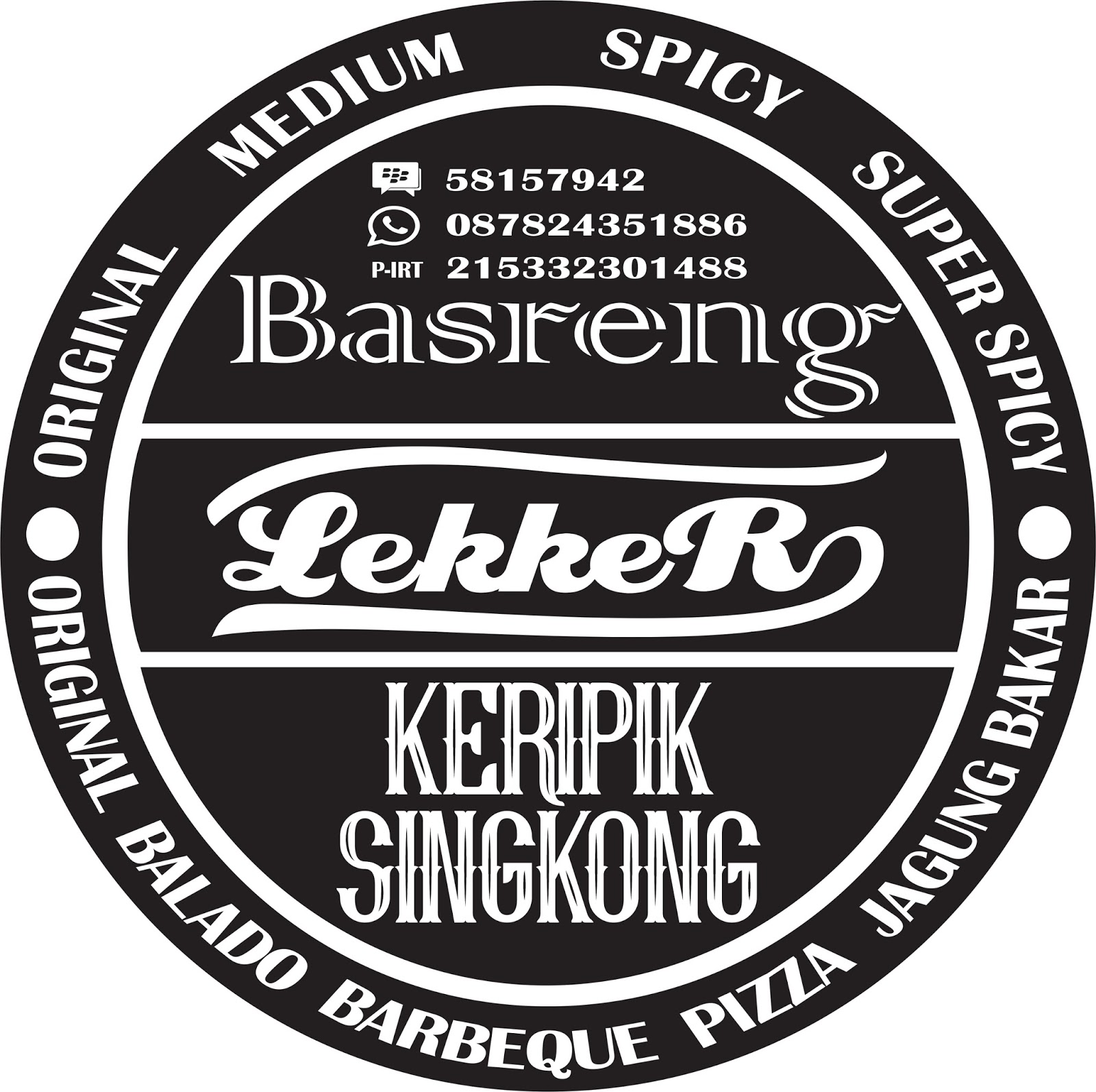 pesanan Desain Logo untuk Jajanan Cemilan Basreng Keripik Singkong dari
