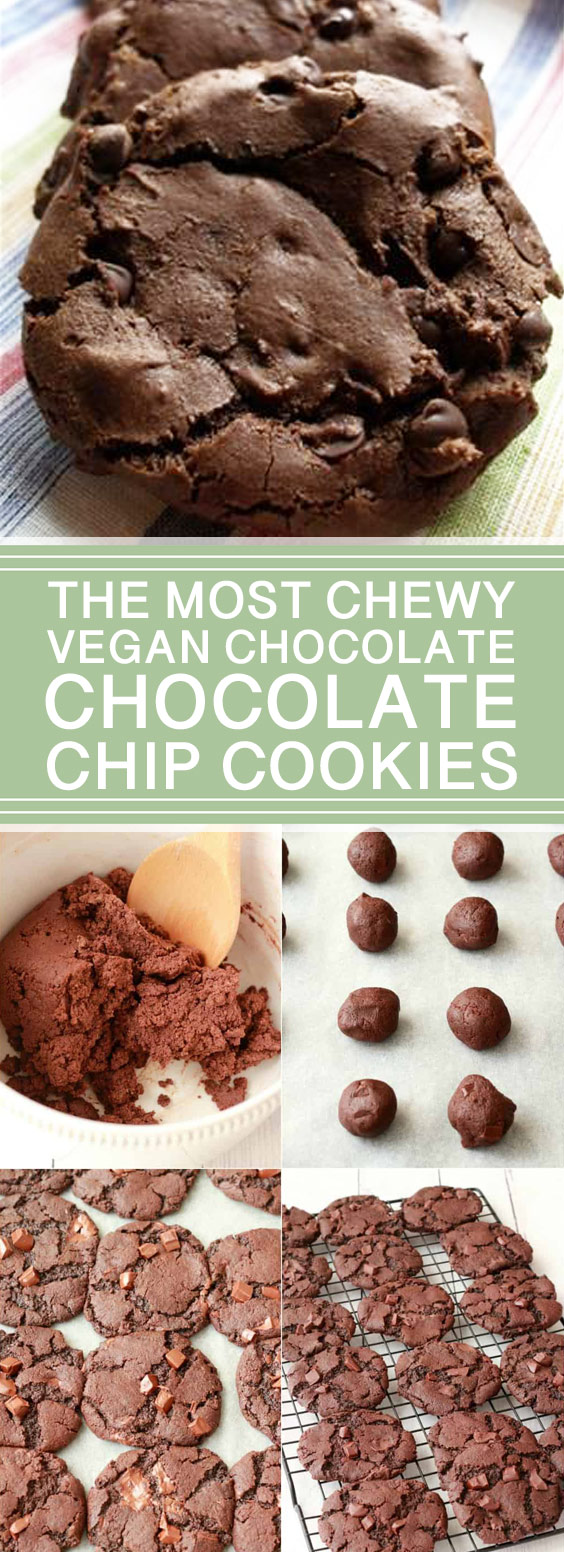 The Most Chewy Vegan Chocolate Chocolate Chip Cookies Idntimesnews