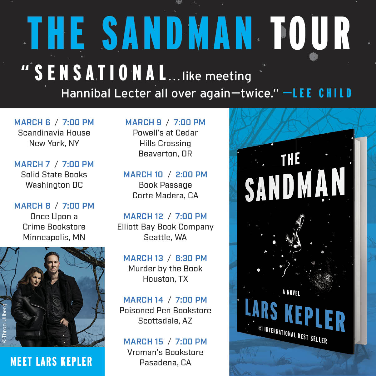 Book Tour Announcement, Book Spotlight & Giveaway: The Sandman by Lars Kepler