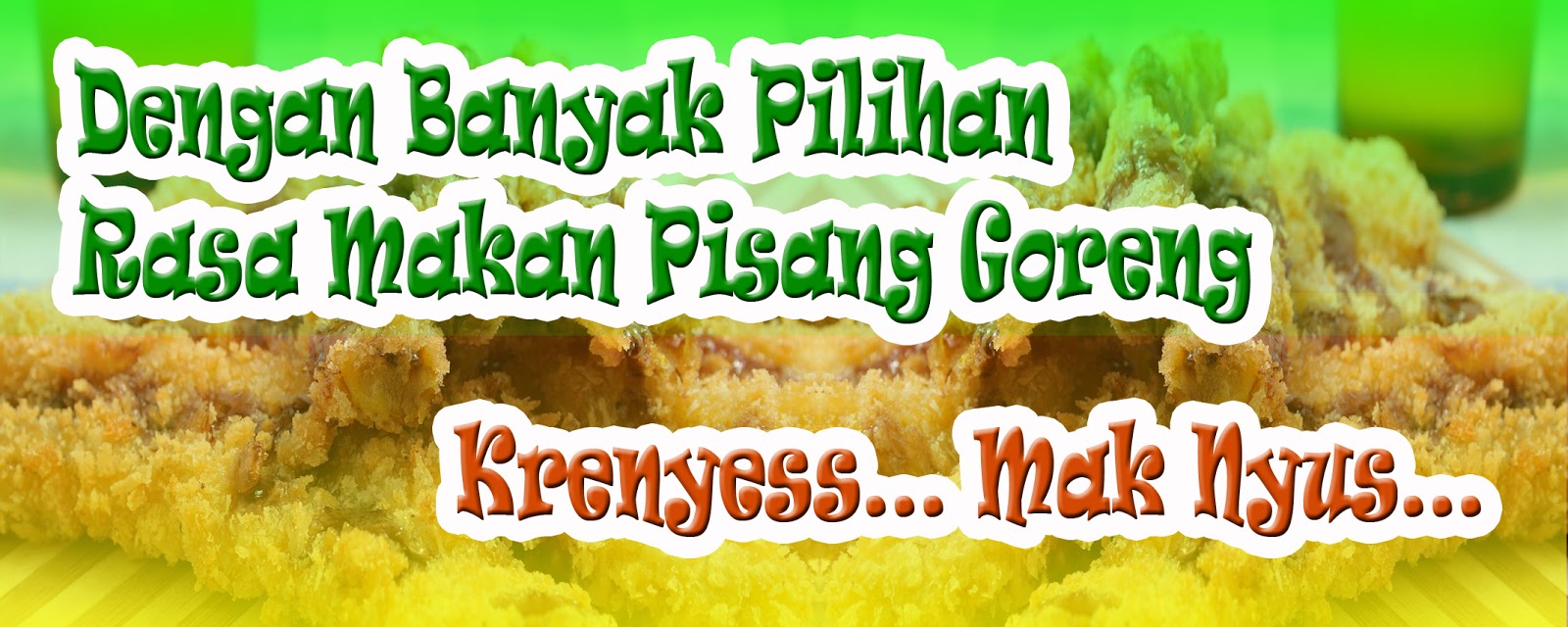 Contoh Banner Pisang Crispy gambar contoh banners