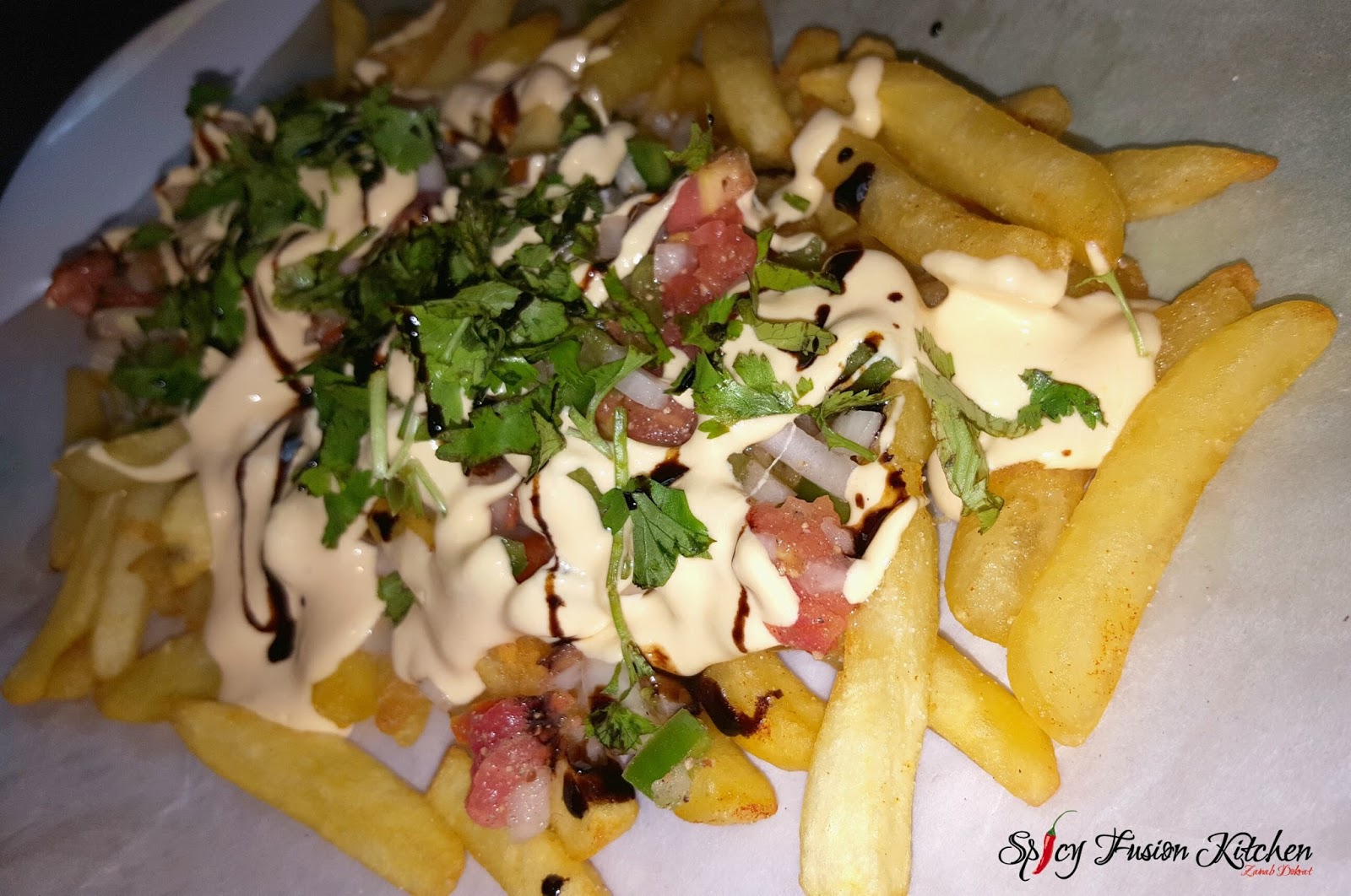 New York Fries Cheesy Amli Fries Spicy Fusion Kitchen