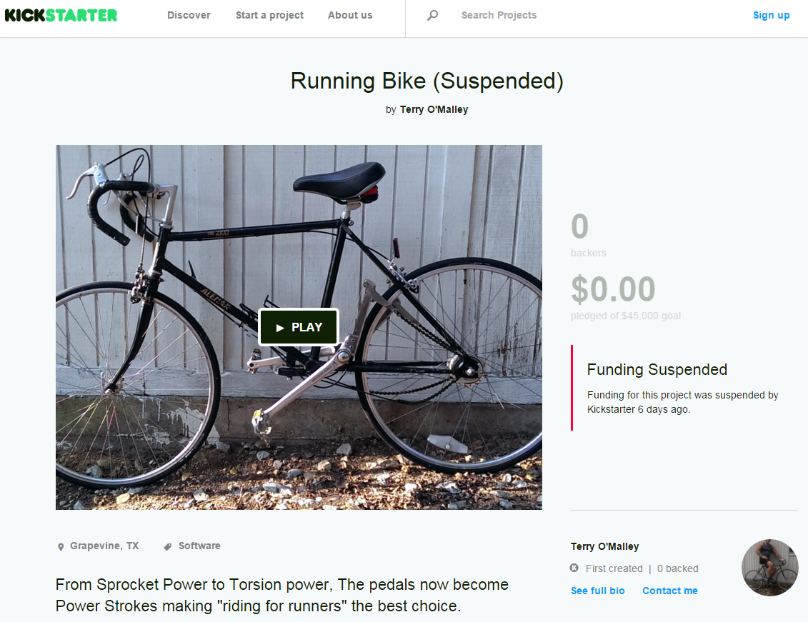 The Retrogrouch The Running Bike Joke or Scam?
