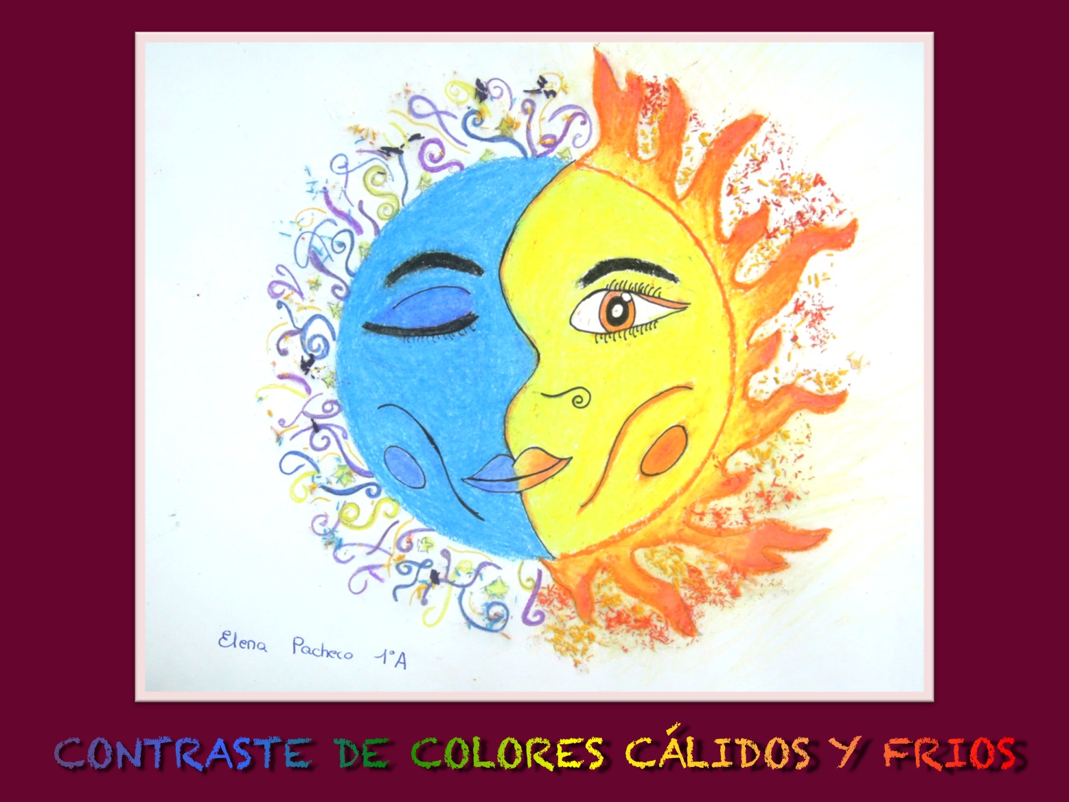 mesa y lapiz: Colores cálidos y frios. 1º de ESO