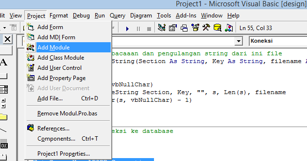 Cara Menghubungkan Database Access Ke Visual Basic Menggunakan Kode ...