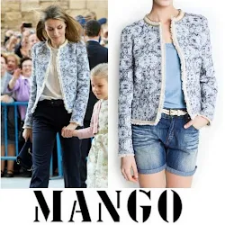 Queen Letizia Style - MANGO Coat HUGO BOSS Trousers