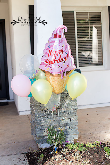 Getting Some Fun Out of Life: Birthday Doorway: ruffled streamers and  balloons