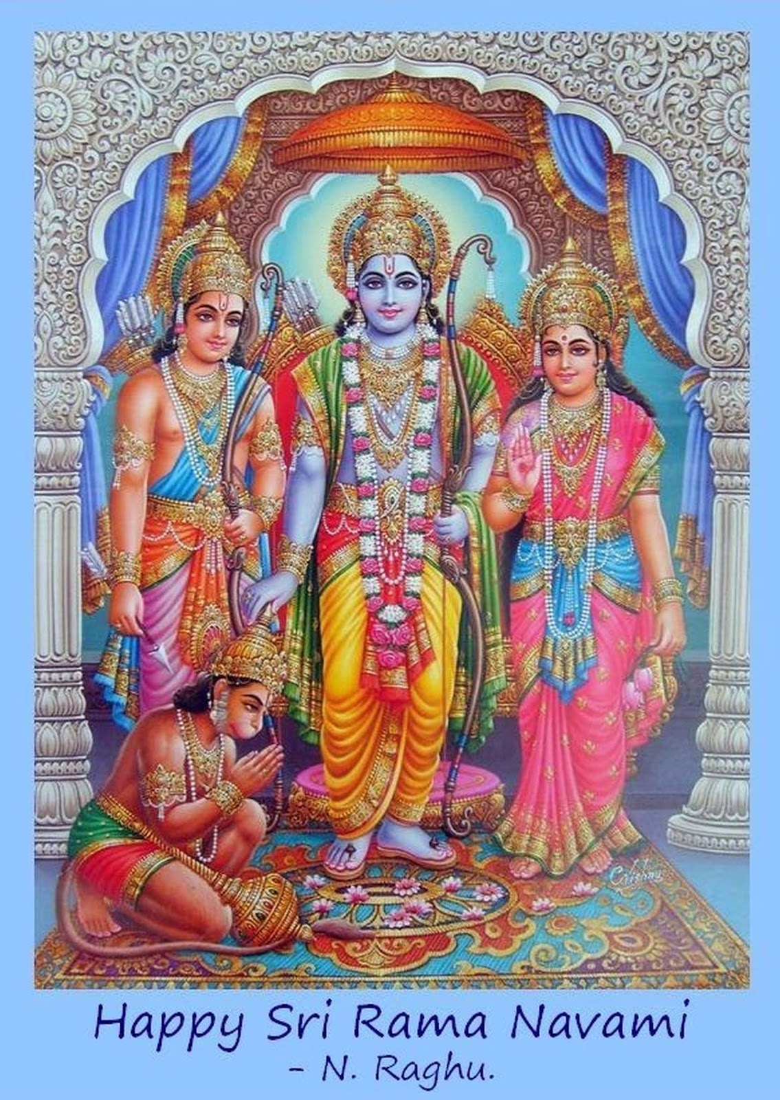 Raghu's column!: Happy Sri Rama Navami. May Lord Rama shower his ...