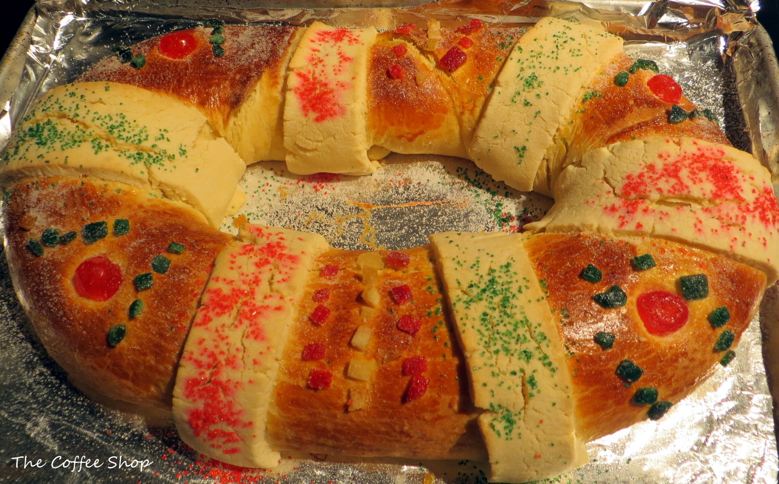 The Coffee Shop Rosca de Reyes Mexican Kings Cake