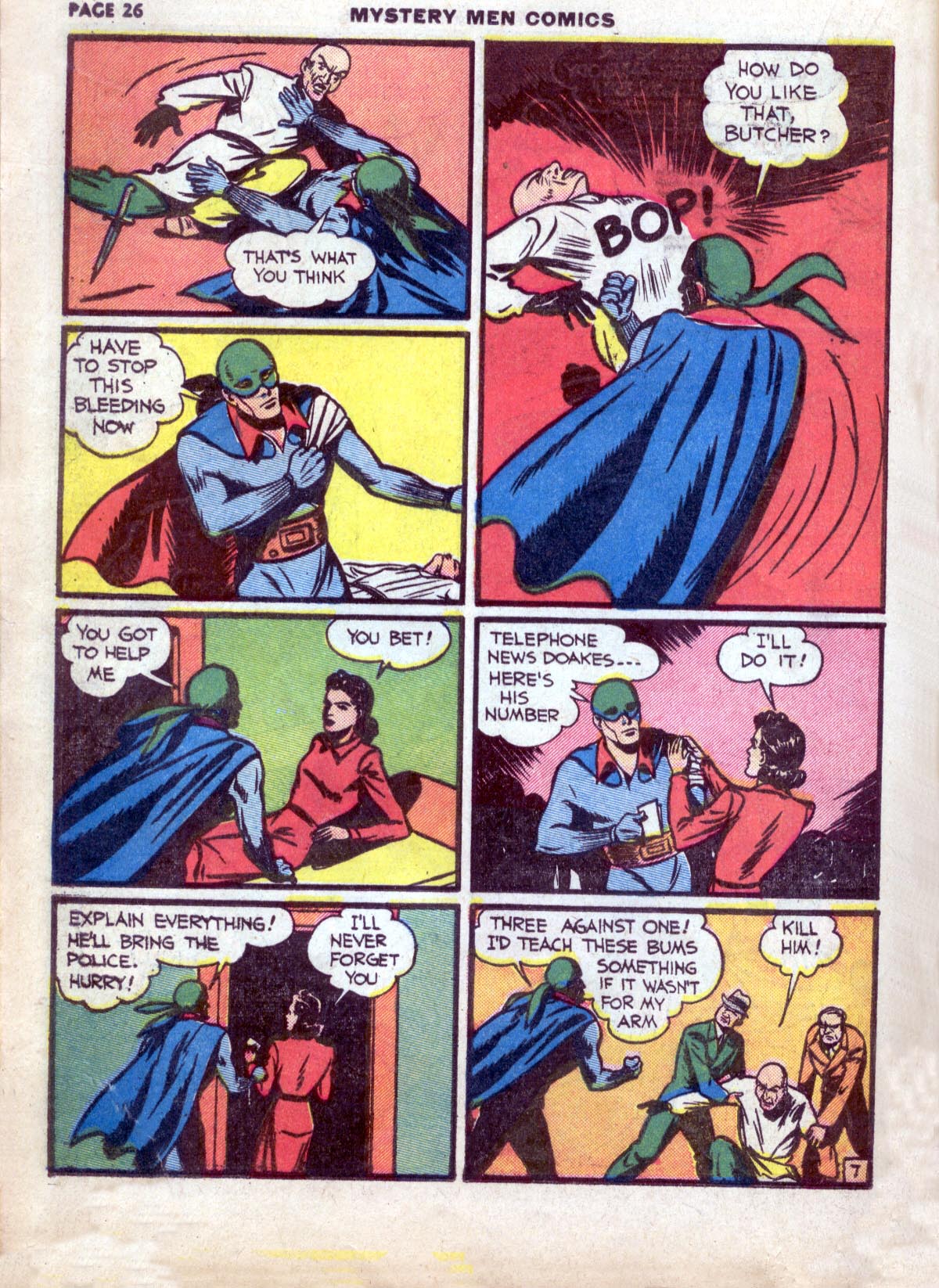 Read online Mystery Men Comics comic -  Issue #13 - 30