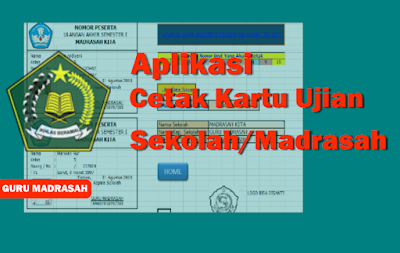 Aplikasi Cetak Kartu Ujian Sekolah/Madrasah Terbaru