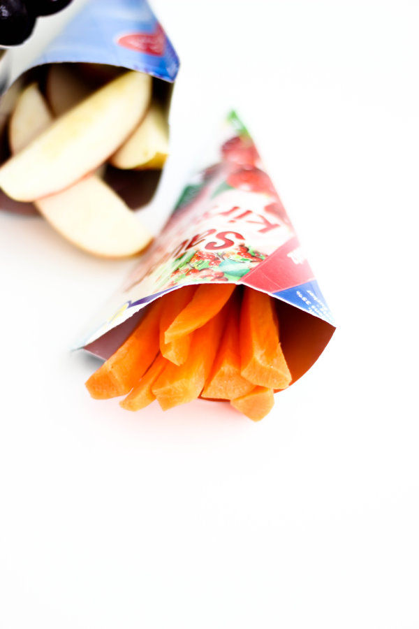 Leckere Snacks in dem DIY Picknick Geschirr
