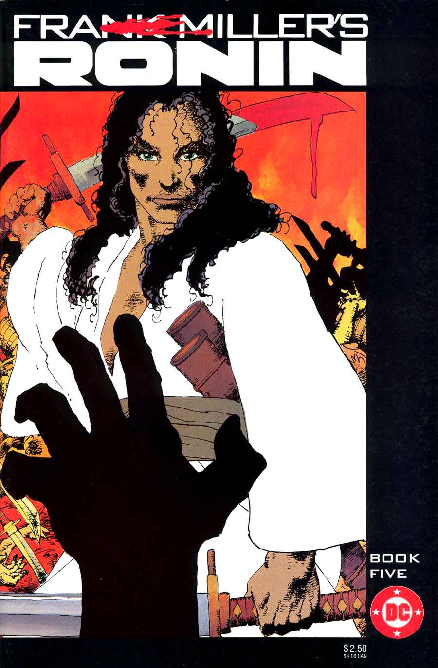 Ronin v1 #5 dc comic book cover art by Frank Miller Ronin v1 #5 dc comic book cover art by Frank Miller