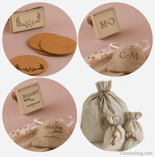 custom stamps and favor bags | Creative Bag